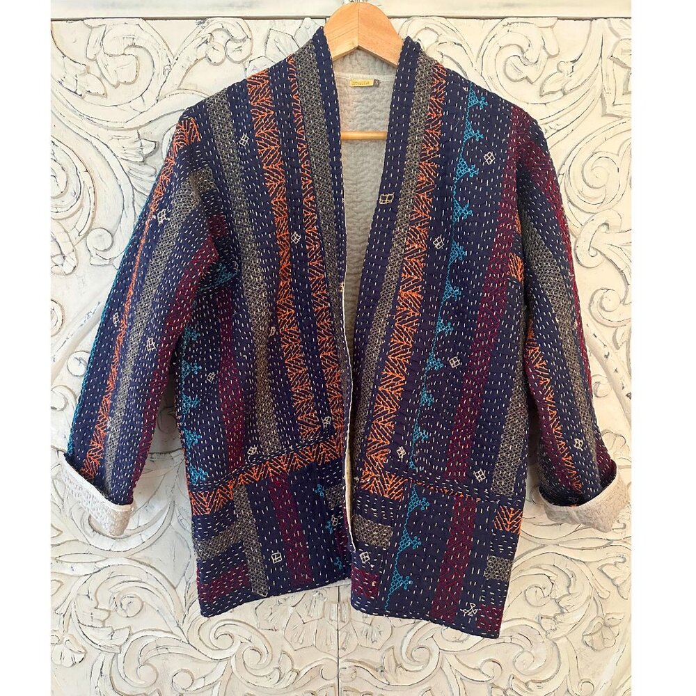 Matta Embroidered Quilted Jacket Size Small